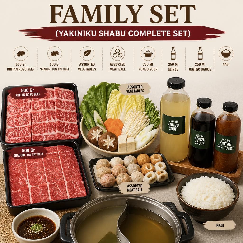 Family Set Yakiniku Shabu Complete Set Shaburi